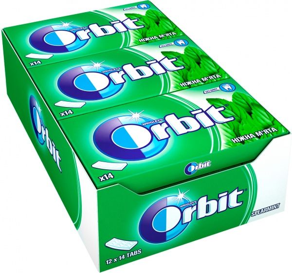 Жевательная резинка Orbit Tabs (Spearmint) 