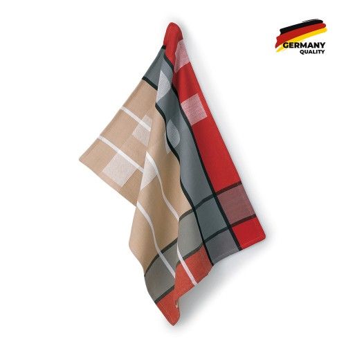 Рушник Tabea Karo 50х70 червоно-сірий 50x70 см Kela червоний/сірий 