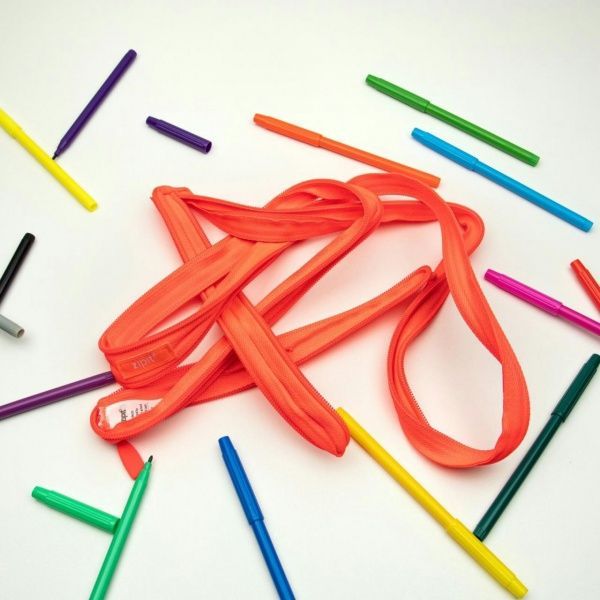 Пенал-косметичка Neon Glowing Peach ZT-NN-2 Zipit рожевий