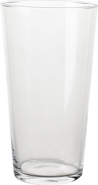 Ваза скляна прозора Конус d14 h25 см Wrzesniak Glassworks