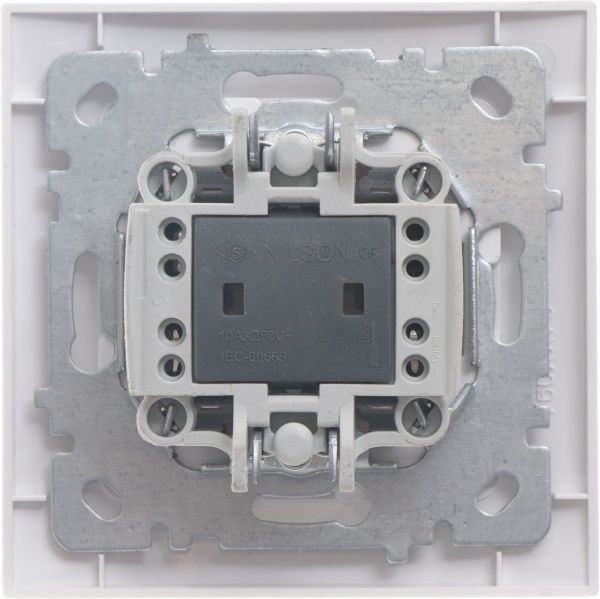 Вимикач перехресний одноклавішний Nilson Touran без підсвітки 10 А 230В білий 24111010