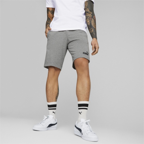 Шорты Puma ESS JERSEY SHORTS MEDIUM GRAY HEATHER 58670603 р. XS серый