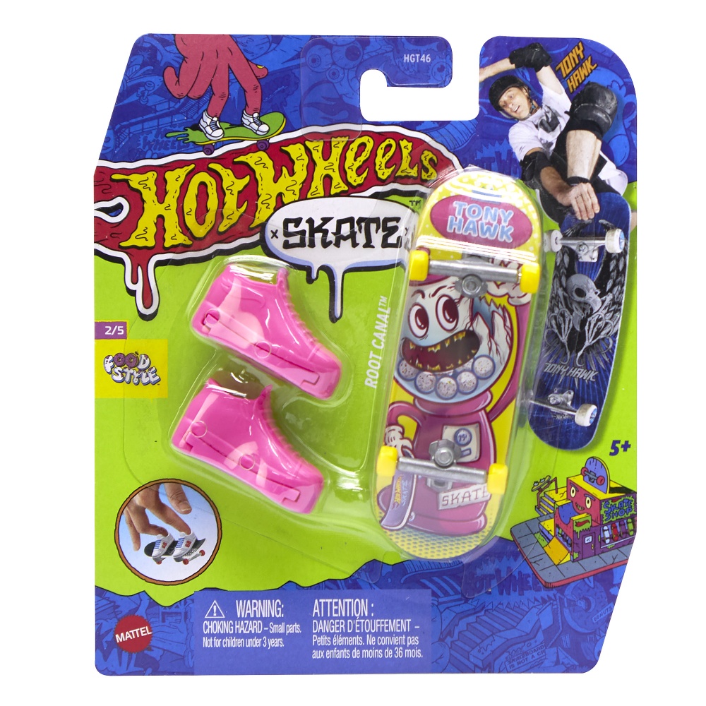 Игровой набор Hot Wheels Скейт и обувь для пальчиков (в асс.) HGT46