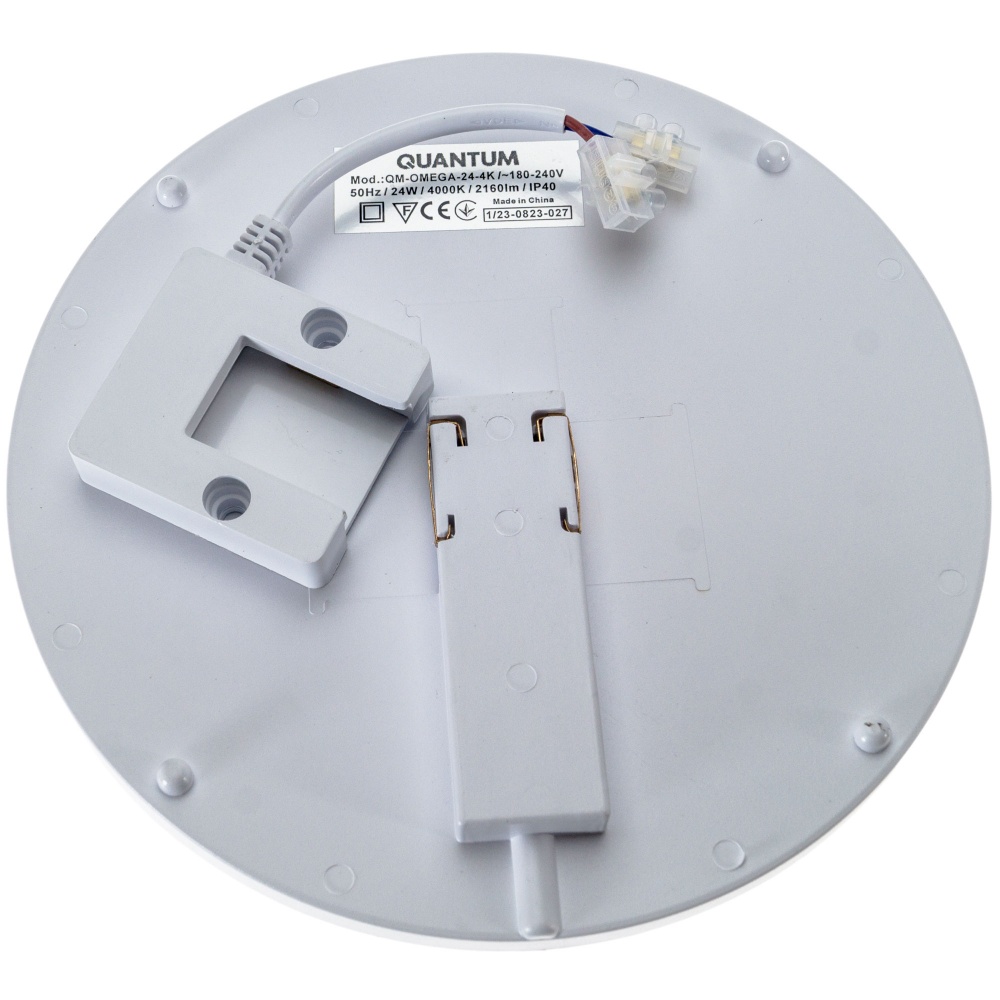 Светильник потолочный Quantum круглый OMEGA-24 4000К IP40 24 Вт белый QM-OMEGA-24-4К