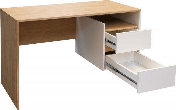 Стіл письмовий HO 2S біла платина дуб кам'яний 