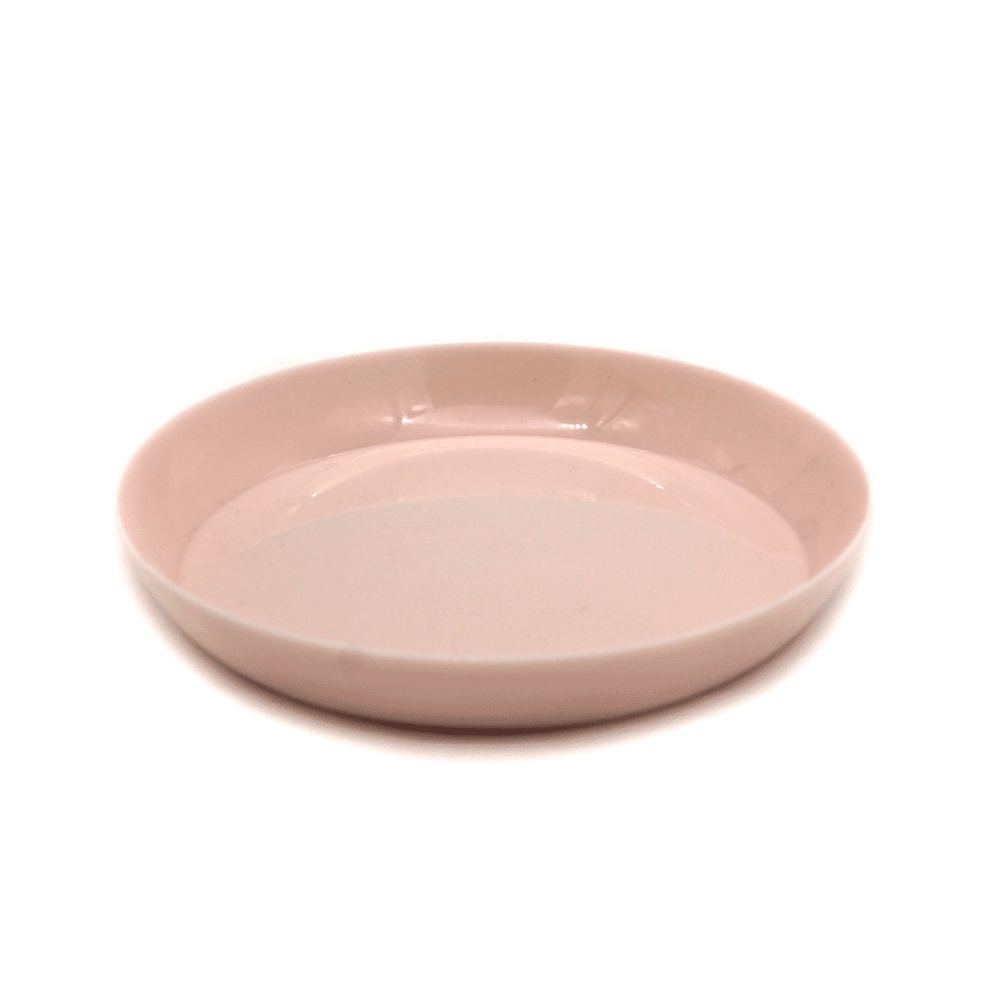 Горшок пластик глянец круглый кремовый 0,4 л Омела