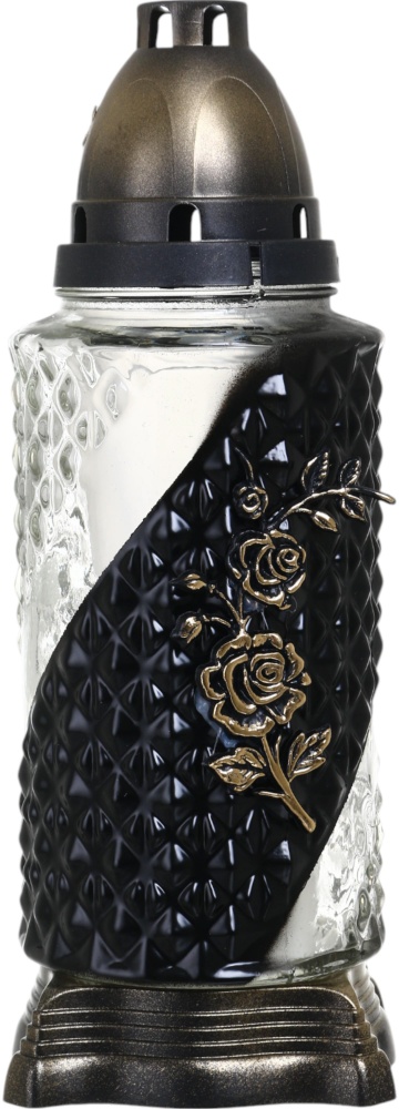 Подсвечник Лампадка стеклянная с крышкой 20х10 см 60-01