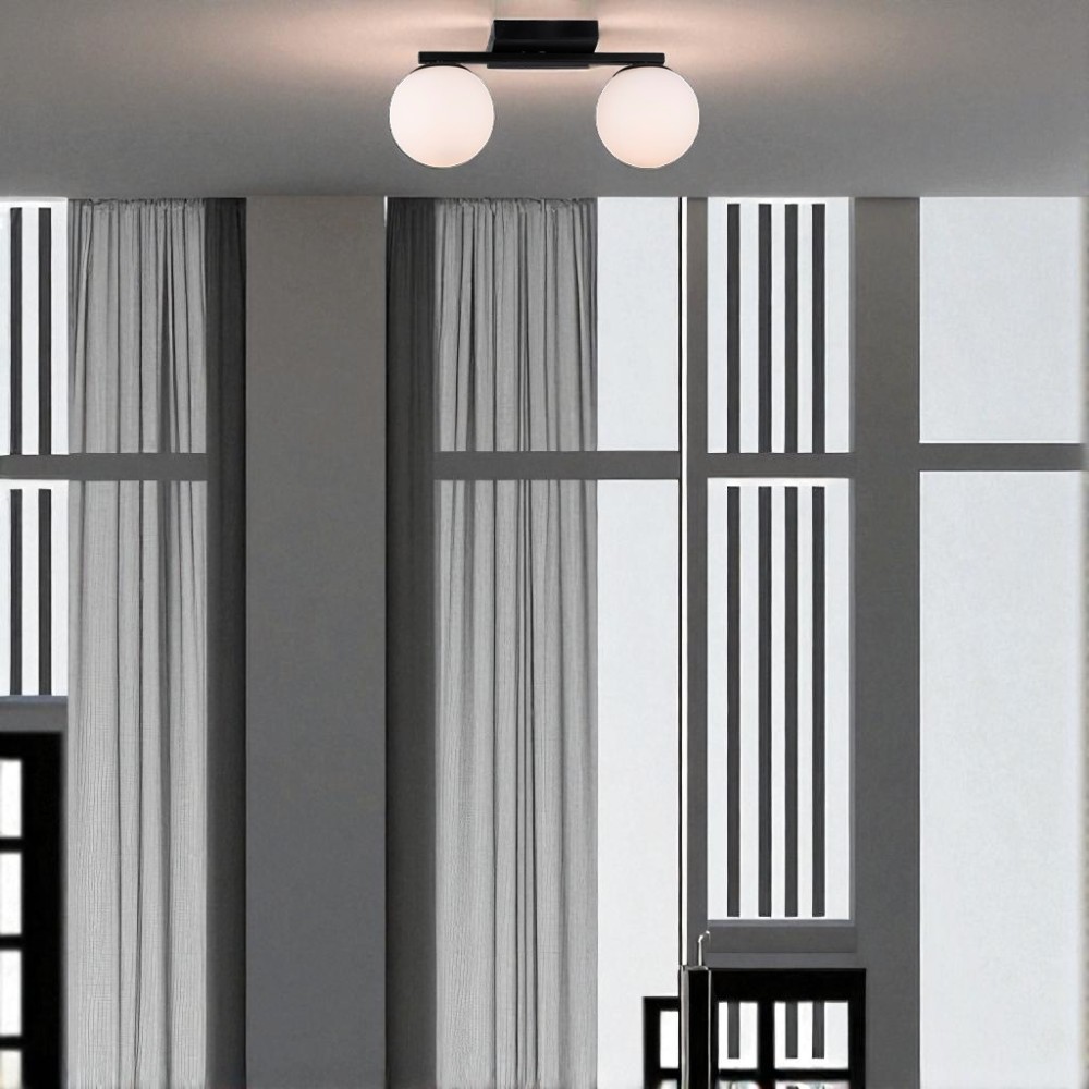 Люстра стельова Blitz Melange 2x40 Вт E14 чорний 5176-42