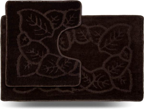 Набор ковриков Dariana Стандарт 60x100 + 60x50 Листок коричневий