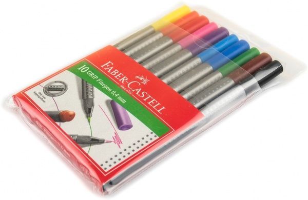 Набор линеров Faber-Castell Grip Fine Pen 0,4 мм 10 шт. разноцветный 