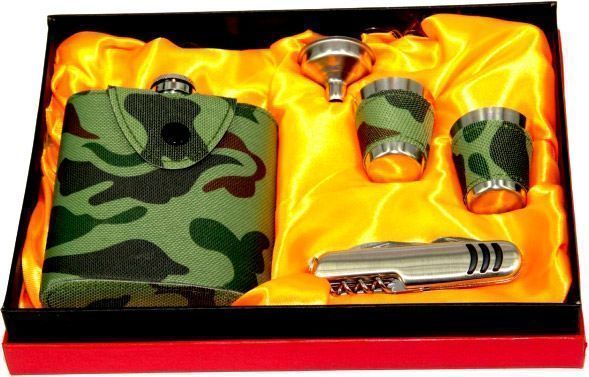 Набор подарочный с флягой Камуфляж A131