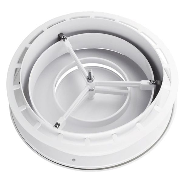 Анемостат Вентс А 200 ВРФ з фланцем пластик білий 