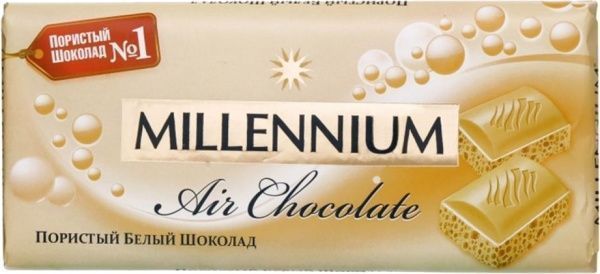 Шоколад Millennium білий пористий 90 г (4820075505523)