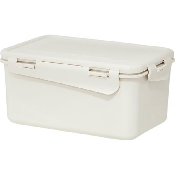 Контейнер пластиковая Алеана 169031 «Винтаж» 0,65 л белая роза 80x105x170 мм