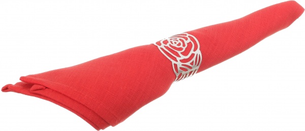 Набір кілець для серветок Silver Flower 6 шт