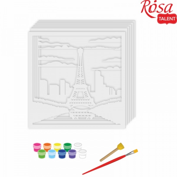 Набор для рисования картина 3D Париж (N0003508) 30х30 см Rosa Talent 