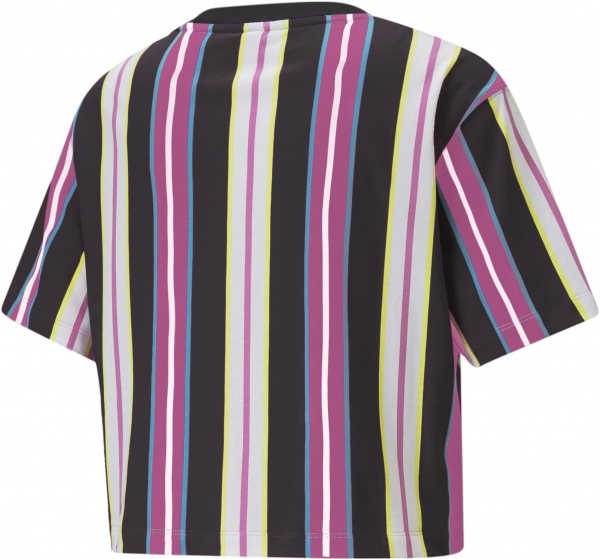 Футболка Puma SWxP Relaxed AOP Tee 53356515 р.XS рожевий