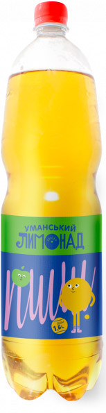 Безалкогольний напій Уманський Лимонад Яблучний 1,5 л 