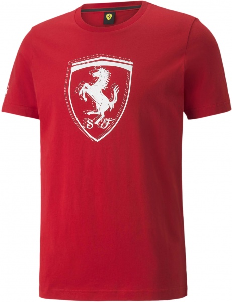 Футболка Puma Ferrari Race tonal Shield Te 53375202 р.M красный