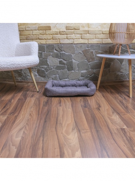 Лежак FX home Хит 60х48х10 см коричневая полоса