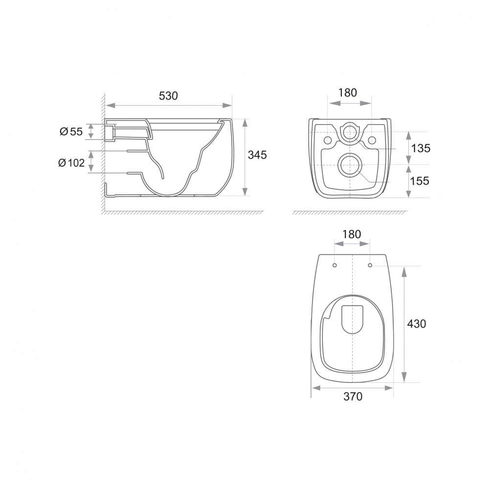 Унитаз подвесной Koller Pool Tera с сидением Soft-close (Tornado)