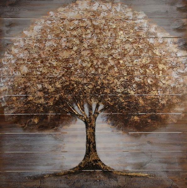 Картина Дерево брауни 91x91 см W315 