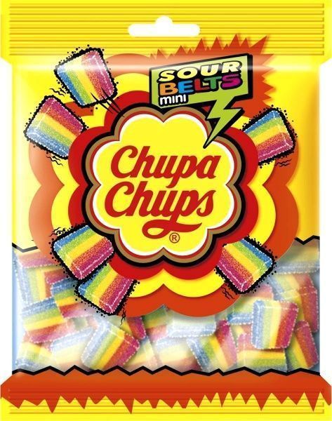 Мармелад жувальний Chupa Chups Sour Tubes Belts 150 г (PERFETT) 