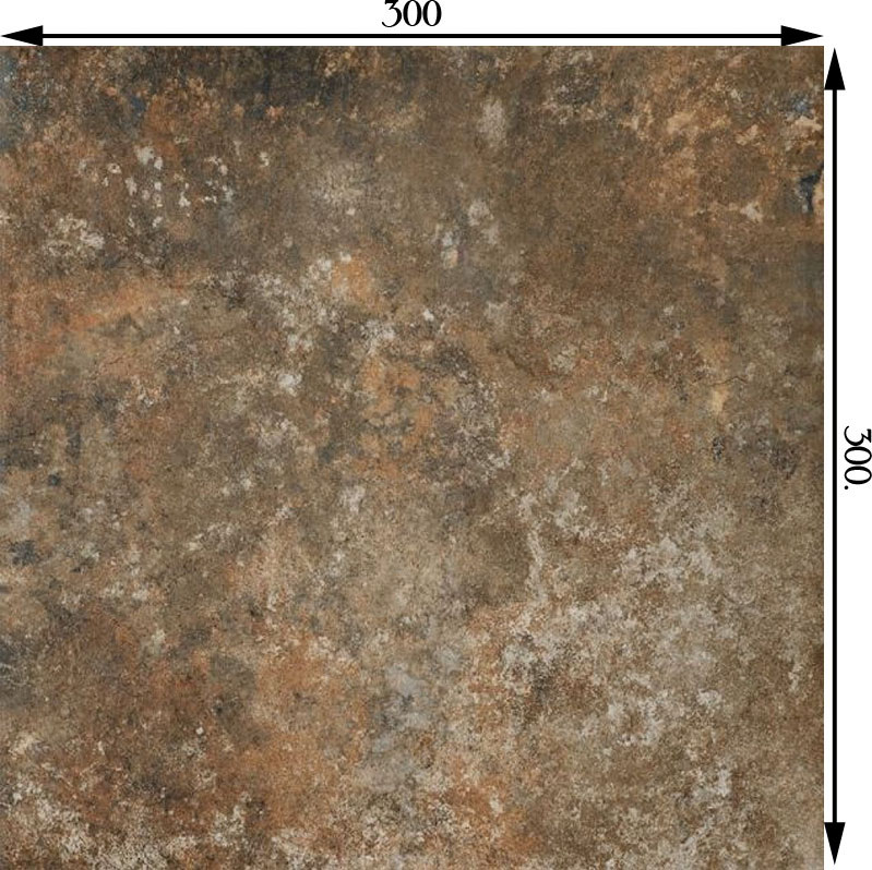 Клинкерная плитка Ceramika Paradyz Arteon brown klinkier G1 30х30 см