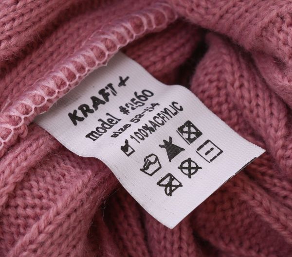 Шапочка дитяча для дівчинки Kraft+ 2560 р.52 темна пудра 