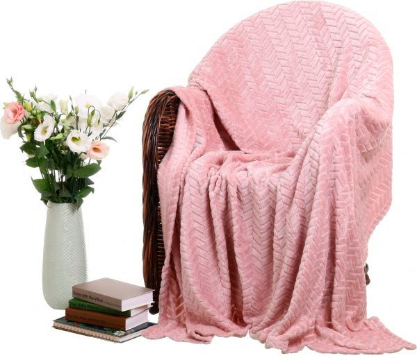 Плед Flannel Plush 160x200 см розовый La Nuit 