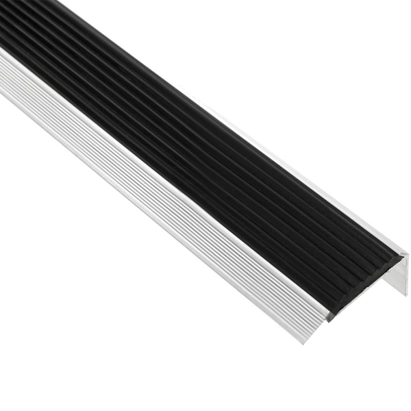 Порожек алюминиевый лестничный Braz Line антискользящая вставка 50x3000 мм 