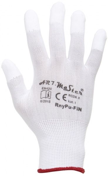 Рукавички ArtMaster з покриттям поліуретан M (8) RnyPu-FIN
