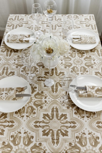 Скатерть Геометрия 133x180 см La Nuit 