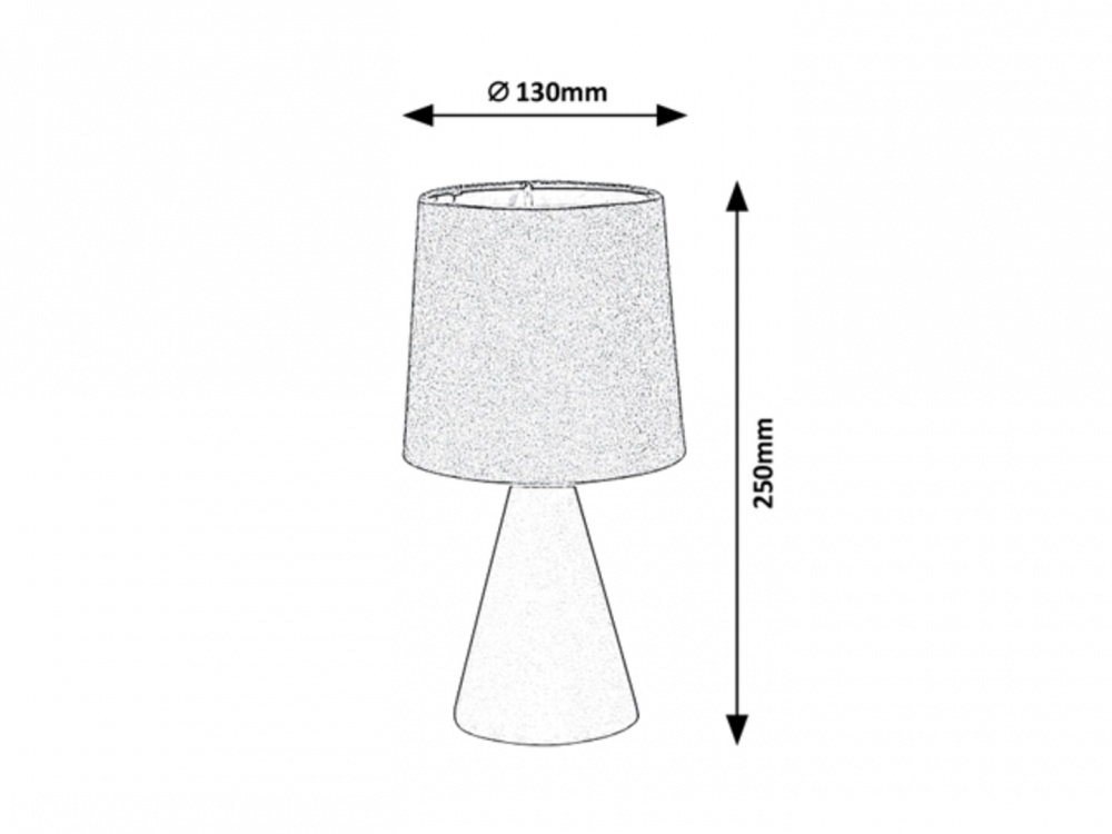Настольная лампа Rabalux Налани 1x40 Вт E14 серый 2695