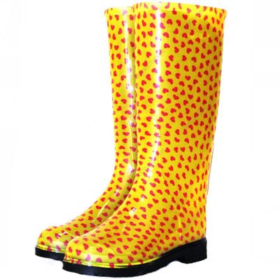 Сапоги резиновые Мини сердечки желтые 39 размер