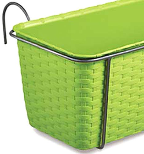 Ящик балконний Stefanplast Natural прямокутний 9,2л світло-зелений (75855) 