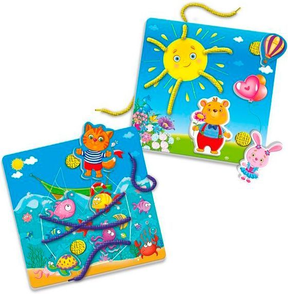 Игра-шнуровка Vladi Toys с липучками На природе VT5303-10