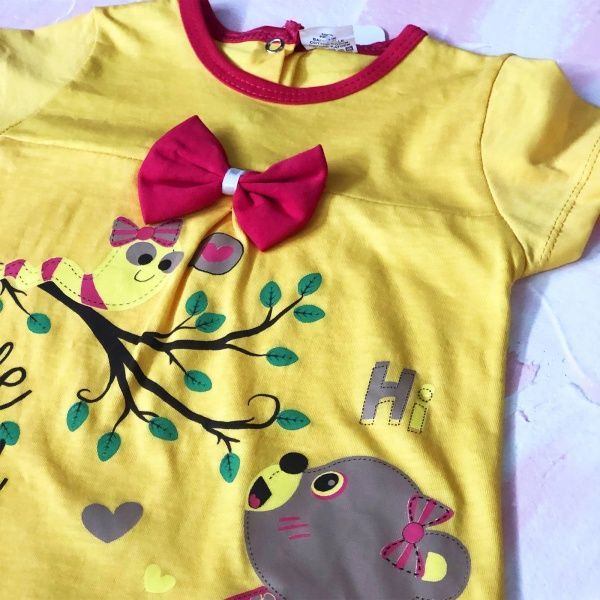 Комплект mini Mika с медвежонком желтый р.92 523 