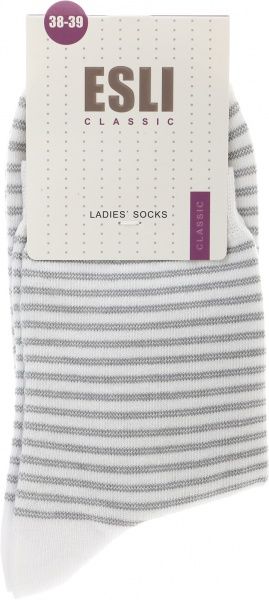 Носки Conte CLASSIC р. 25 бело-серый 