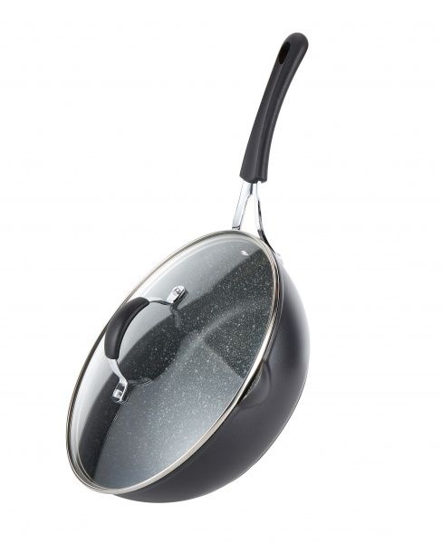 Сковорода з кришкою Eco Stone deep 28 см KN91239 Kohen
