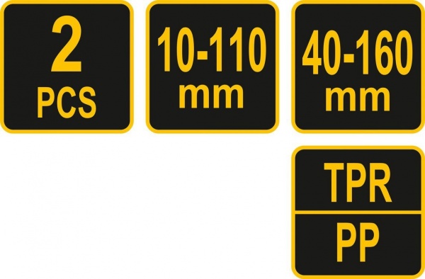 Ключ для демонтажа масляного фильтра Vorel O= 10- 110 мм та O= 40- 160 мм 2 шт.