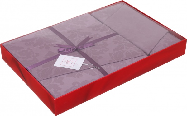 Комплект постільної білизни Delone 2 208ТС фіолетовий La Nuit 