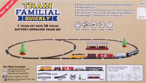 Ігровий набір Fenfa Залізниця 1600A-8B на батарейках
