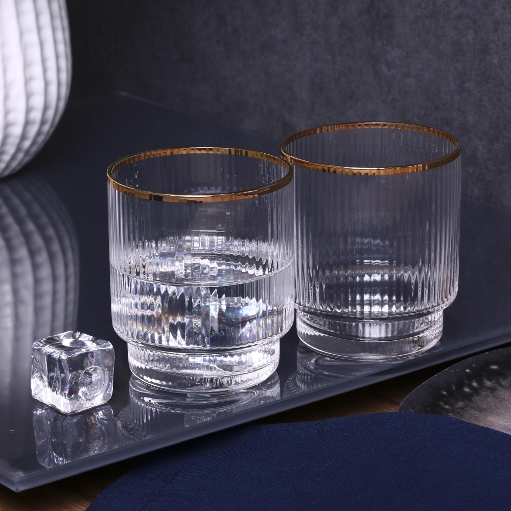 Набір склянок низьких Fiora Ripple скло 320 мл 2 шт.