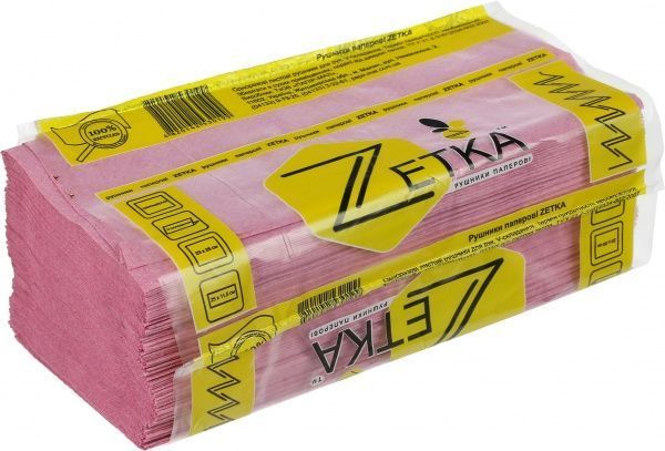 Бумажные полотенца Zetka в полиэтиленовой упаковке однослойная 180 шт.