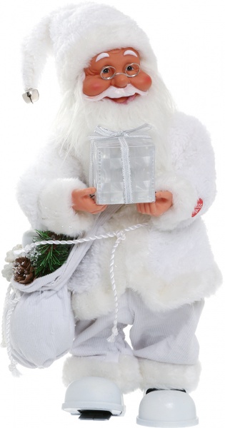 Декоративная фигура Дед Мороз с подарком 36 см 
