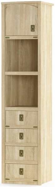 Пенал Mebel Service Валенсія 1Д+4Ш дуб сонома 