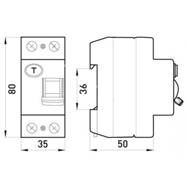 Дифференциальный автомат  E.next (e.rccd.pro.2.63.30) 2р 63 А 30 мА p003006
