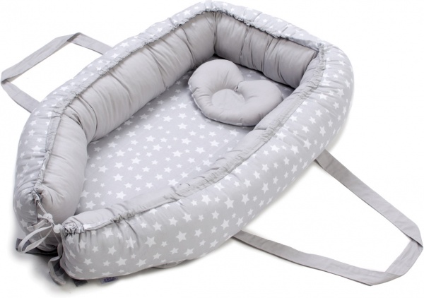 Кокон-переноска Baby Veres Smiling Animals white/grey 