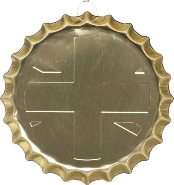 Декор настенный Крышка от бутылки British flag 40 см d40 